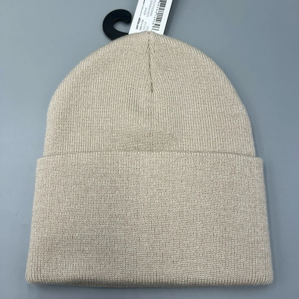 Lot Of 3! Adidas Aeroready Wide Cuff Fold Beanie, Onix, Olive, Beige Winter Hat - Picture 4 of 8